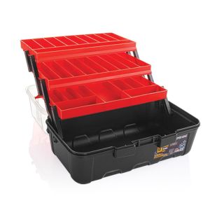 16” Takım Çantası 3 Raflı 390X202X235h mm (Şeffaf) ASR-5038