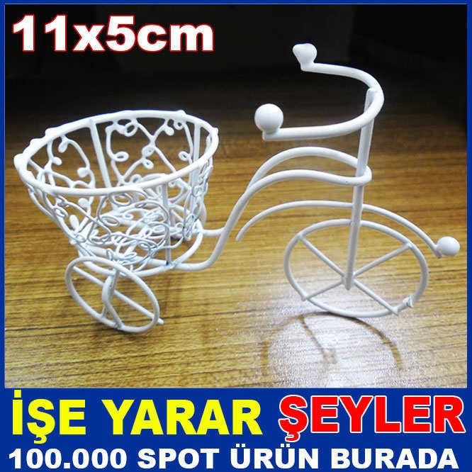SEPET BİSİKLET METAL TEL ÖRGÜLÜ NİKAH ŞEKERLİĞİ