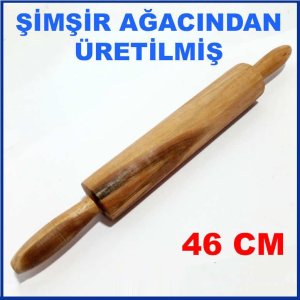 Şimşir Ağacından Üretilen46cm 1.Kalite Ahşap Hamur Açma Merdanesi