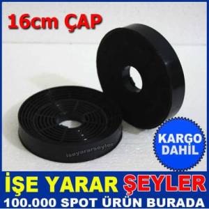 16cm Mutfak Aspiratörü Bacasız Kullanım Filtresi Duman Ve Koku Emici Mikro Karbon Aspiratör Filtresi