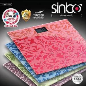 Sinbo Sbs-4430 Desenli Dijital Cam Baskül 150kg