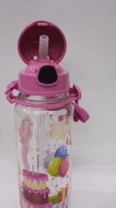 Pembe Renk Suluk Prenses Doğum Günü Partisi Happy Birthday 500ml Su Matarası Kırılmayan En Sağlıklı İçecek Kabı