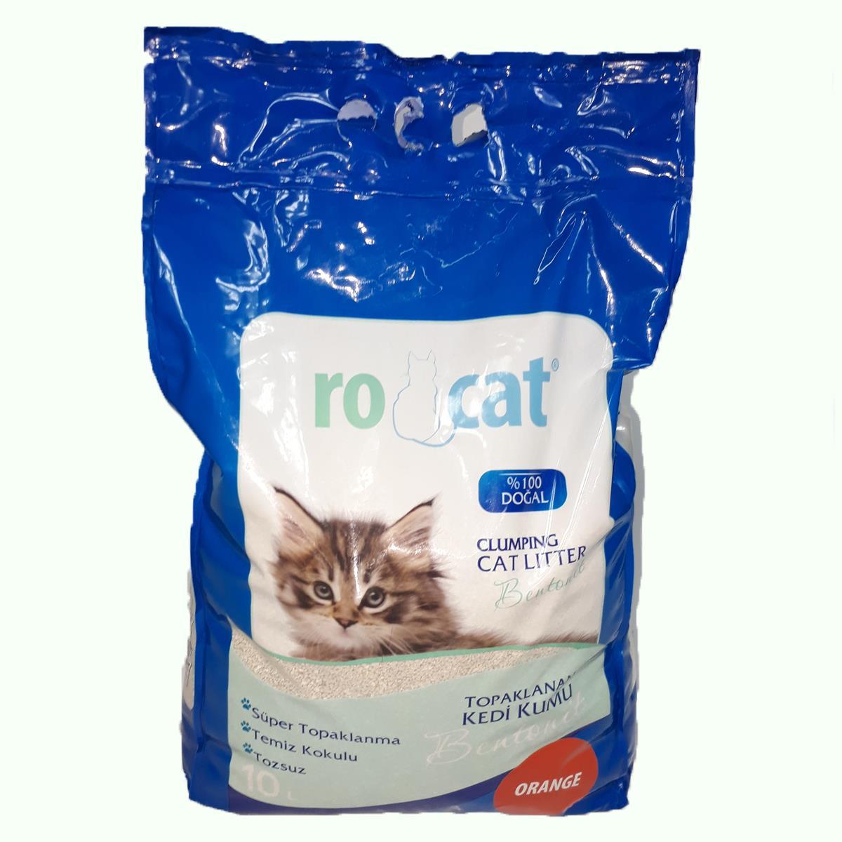 ROCAT KEDİ KUMU PORTAKAL KOKULU 10 LT