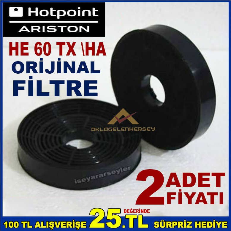 HOTPOİNT HE 60 TX \HA ANKASTRE DAVLUMBAZ FİLTRESİ ARİSTON 60 TX \HA ASPİRATÖR KARBON FİLTRE
