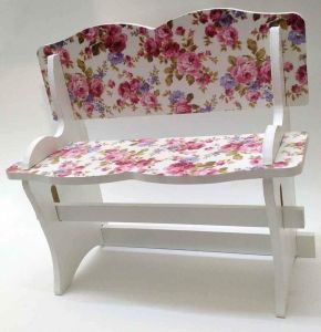 Modüler Ahşap Dekoratif Raflık, UV Baskılı Havluluk D-7