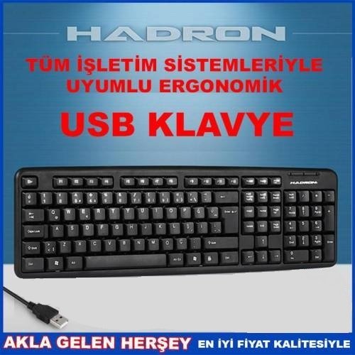 Hadron Ergonomik Dizayn Standart Usb Q Klavye