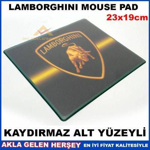 Kaymaz Alt Yüzeyli Lamborghini Desenli Mouse Pad