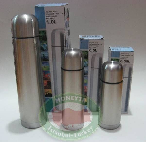 Çelik termos sıcak-soğuk 2 duvarlı koruma 0.35 L