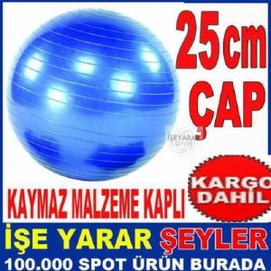 25cm MİNİ PİLATES JİMNASTİK TOPU KAYMAZ
