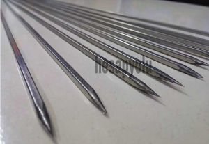 Eniyi kalite çelikten üretim uzun boy metal çöpşiş çubuğu 304 kalite çelikten 60cm köşeli çöp şiş