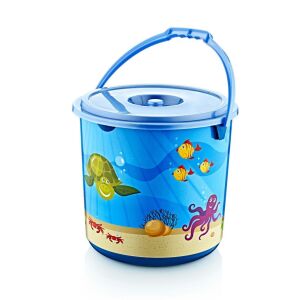Prenses 5 No Desenli Su Kovası & Kapak 21 lt, Bebek Banyo Maşrapası 1,2 lt