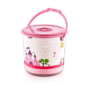 Prenses 5 No Desenli Su Kovası & Kapak 21 lt, Bebek Banyo Maşrapası 1,2 lt