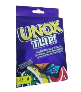 Uno Tlip Kart Oyunu Unox Tlıp Oyun Kartları Çift Yönlü Uno Oyun Kartları