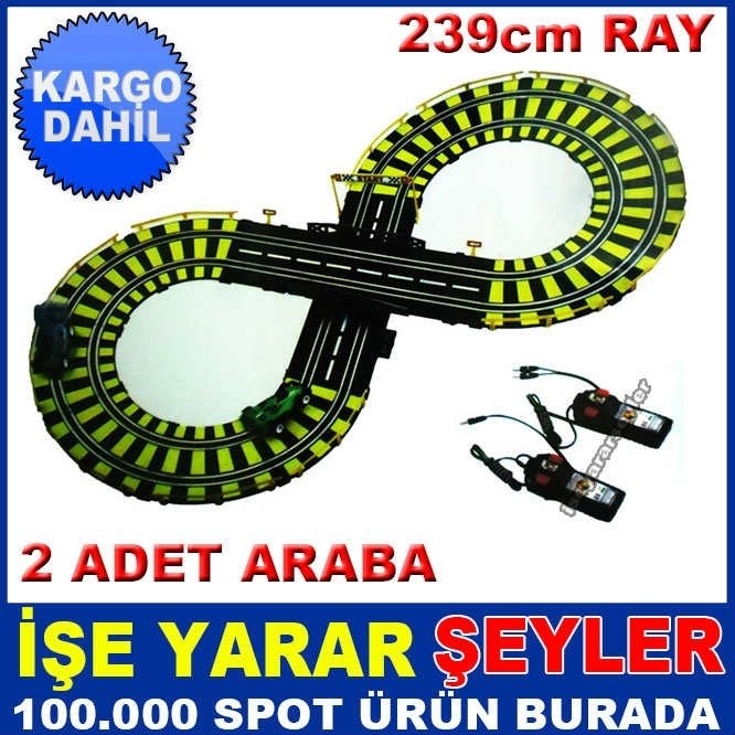 239cm RAYLI ARABALI SUPER TRUCK YARIŞ PİSTİ KD