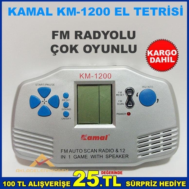 AUTOSCAN FM RADYOLU ÇOK OYUNLU EL TETRİSİ