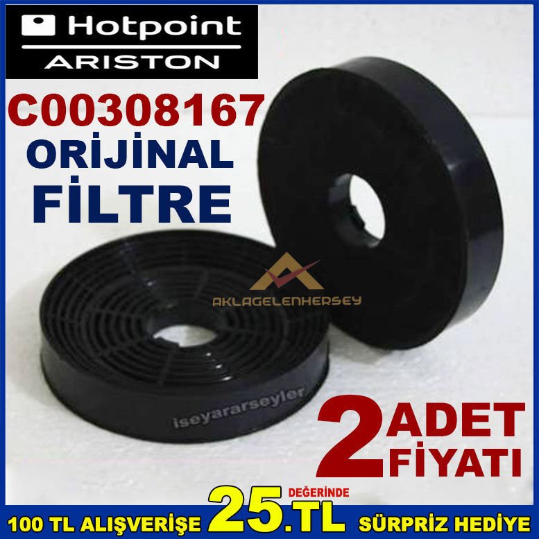 HOTPOİNT C00308167 ANKASTRE DAVLUMBAZ FİLTRESİ ARİSTON C00308167 ASPİRATÖR KARBON FİLTRE