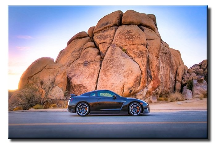 NISSAN GTR 6 değişen ölçü ORİJİNAL KANVAS TABLO