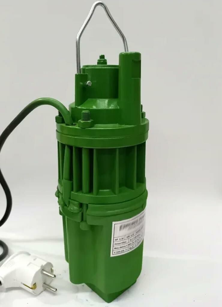 TürkMalı 1/2'' Metal Gövde Elektromanyetik Bakır Sargılı Dalgıç Pompa 55mt Yarım Parmak 2 Yıl Garanti