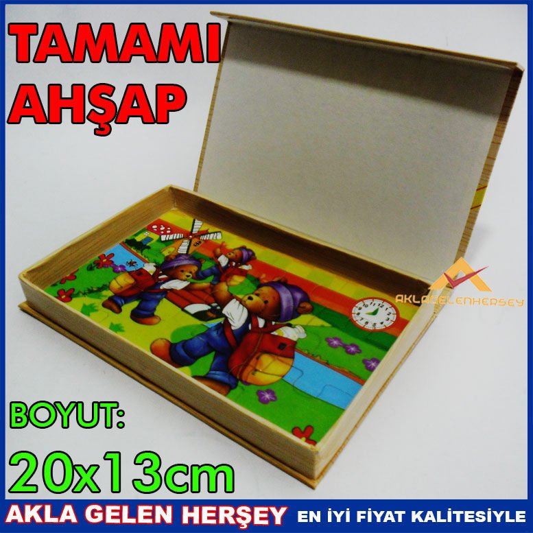 ÇOCUKLAR İÇİN EĞİTİCİ 4 FARKLI RESİMLİ PUZZLE