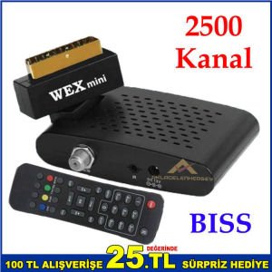 Micra X5 Mini FTA Scart 2500 Kanal Hafızalı Farklı Kanal Düzenleme Fonksiyonlu Uydu Alıcısı