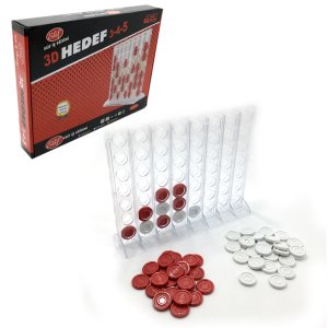 Plastik 3D Hedef 3-4-5 (Bingo) Zeka Strateji Oyunu Akıl Oyunu