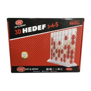 Plastik 3D Hedef 3-4-5 (Bingo) Zeka Strateji Oyunu Akıl Oyunu
