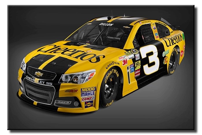 NASCAR ARACI 6 değişen ölçü ORİJİNAL KANVAS TABLO