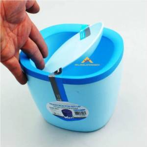 Klik Kapaklı Çop Kutusu Tezgah Üstü Çok Amaçlı Renkli Yemek Artıkları İçin Mini Çöp Kovası