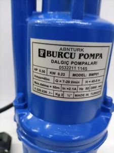 Bakır Sargı Dalgıç Pompa 45metre Kuyudan SuÇeken 1/2'' Metal Gövde YarımParmak 2Yıl Garanti TürkMalı