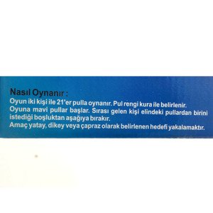 Plastik Hedef 4 Zeka ile Strateji Oyunu Akıl Oyunu Bingo Oyunu