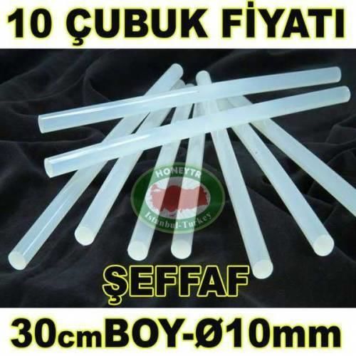 10 Adet 30cm Sıcak Silikon Çubuğu Kalın Ø10mm