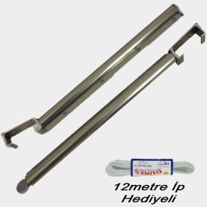 8cm Köşeli balkon küpeşte profiline monte çamaşır Kurutmalık ömür boyu paslanmaz alüminyumdan üretim