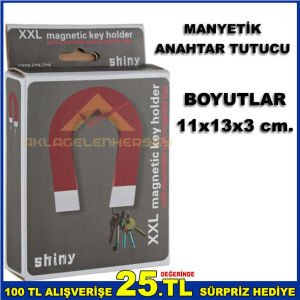 AT NALI MIKTANIS ŞEKLİNDE VİDALI MANYETİK ANAHTAR TUTUCU