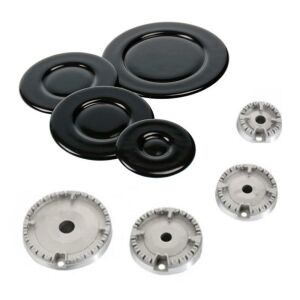 4 Gözlü Çakmaklı Ocak için Bek Takımı Emaye Kapaklı Tüplü,Doğalgazlı Ocak Fırın 8 parça TamSet Takım