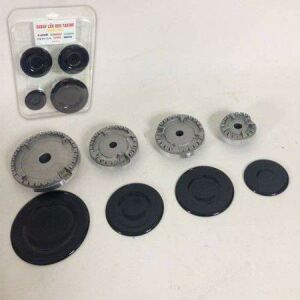 4 Gözlü Çakmaklı Ocak için Bek Takımı Emaye Kapaklı Tüplü,Doğalgazlı Ocak Fırın 8 parça TamSet Takım