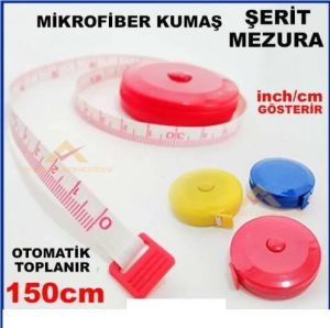 Mikrofiber Kumaş 150cm Otomatik Şerit Mezura
