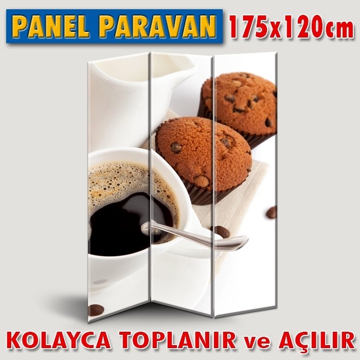 GÖRSELLİ KATLANIR PANEL BÖLME SİSTEMİ - KEK & KAHVE