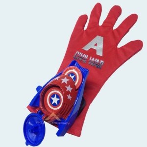 FIRLATMA MEKANİZMALI 4ad MERMİLİ CAPTAN AMERICA OYUNCAK BİLEKLİK