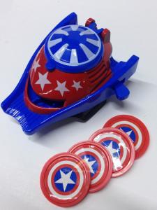 FIRLATMA MEKANİZMALI 4ad MERMİLİ CAPTAN AMERICA OYUNCAK BİLEKLİK