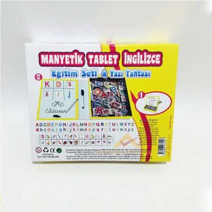 MANYETİK TABLET İNGİLİZCE EĞİTİM SETİ YAZI TAHTASI