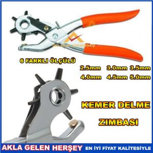 6 ÖLÇÜLÜ PROFESYONEL SOMA KEMER DELME MAKİNASI