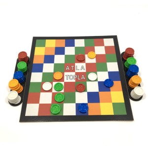 Ahşap Atla Topla Oyunu Strateji Zeka Oyunu Zıp Zıp Oyunu +5 Yaş