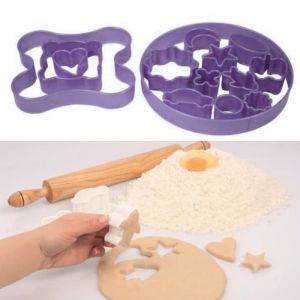 14 Parça Eğlenceli Pratik Hamur Şekillendirici Kurabiye Kalıbı