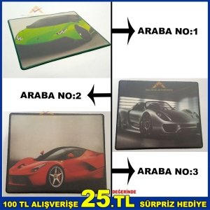KAYMAZ ALT YÜZEYLİ FERRARİ DESENLİ MOUSE PAD‏