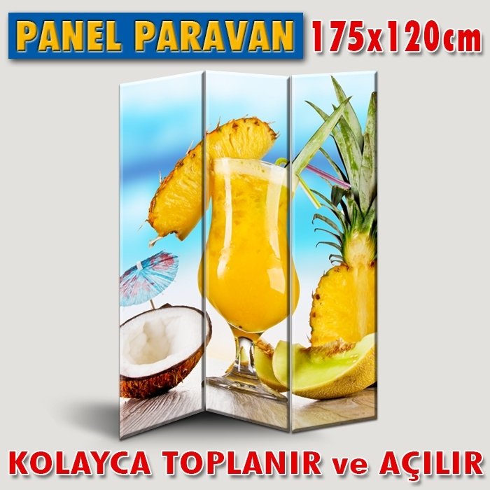 GÖRSELLİ KATLANIR PANEL BÖLME SİSTEMİ - TROPİKAL KOKTEYL 6