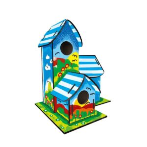2698 Kumtoys Ahşap Kuş Evi Boyama