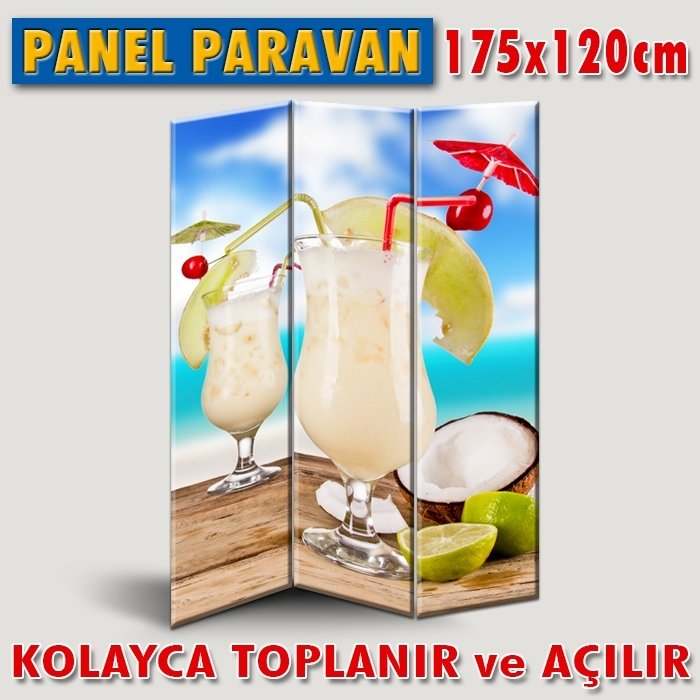 GÖRSELLİ KATLANIR PANEL BÖLME SİSTEMİ - TROPİKAL KOKTEYL 5