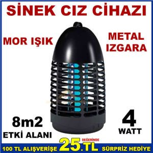 4W FENER TİPİ SİNEK CİHAZI ÖLDÜRÜCÜ LAMBA 8m2