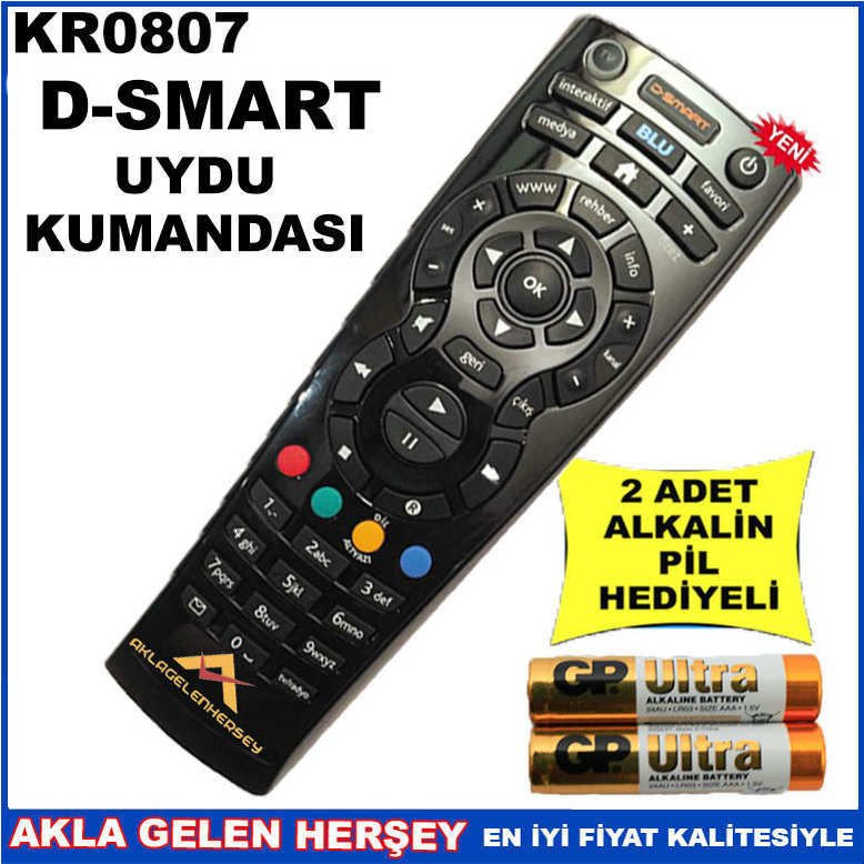 DSMART UYDU CİHAZI Receiver KUMANDASI KR0807