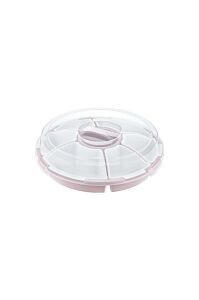 Lilyum 1.Kalite Sağlıklı Plastikten Tepsili, 7 Bölmeli Kahvaltı Ve Çerez Seti